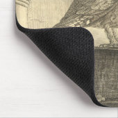 Vintages Halloween-Owl-Mousepad Mousepad (Ecke)