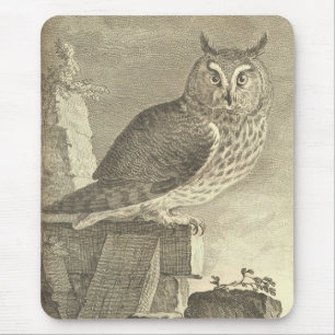 Vintages Halloween-Owl-Mousepad Mousepad