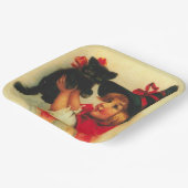 Vintages Halloween Pappteller (Gewinkelt)