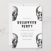Vintages Halloween-Party Einladung (Vorderseite)