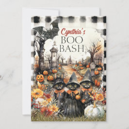 Vintages Halloween-Party Einladung