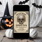 Vintages Halloween-Party Einladung
