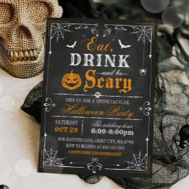 Vintages Halloween-Party Einladung