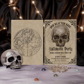 Vintages Halloween-Party Einladung