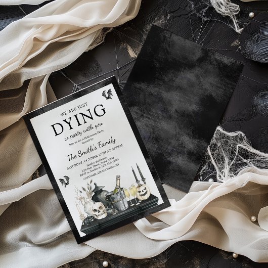 Vintages Halloween-Party Einladung