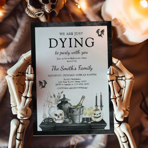 Vintages Halloween-Party Einladung