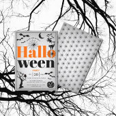 Vintages Halloween-Party Einladung