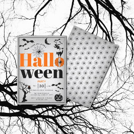 Vintages Halloween-Party Einladung