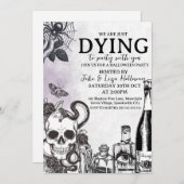 Vintages Halloween-Party Einladung (Vorne/Hinten)