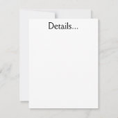 Vintages Halloween-Party Einladung (Rückseite)