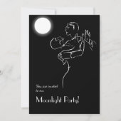 Vintages Halloween-Party Einladung (Vorderseite)