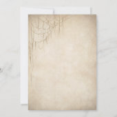 Vintages Halloween-Party Einladung (Rückseite)