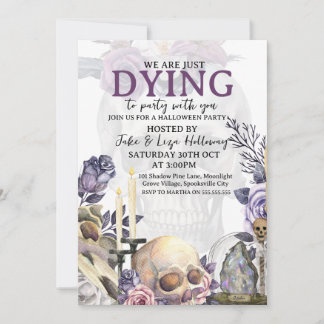 Vintages Halloween-Party Einladung