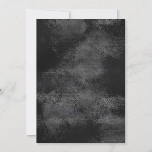 Vintages Halloween-Party Einladung (Rückseite)