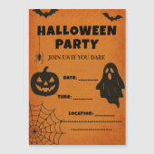 Vintages Halloween-Party Einladung | Spooky Icons (Vorderseite)