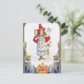 Vintages Halloween-Party Feiertagspostkarte (Stehend Vorderseite)