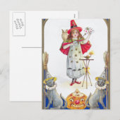 Vintages Halloween-Party Feiertagspostkarte (Vorne/Hinten)