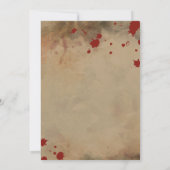 Vintages Halloween-Party für Erwachsene Einladung (Rückseite)