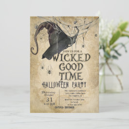 Vintages Halloween-Party für Erwachsene "Gute Zeit Einladung