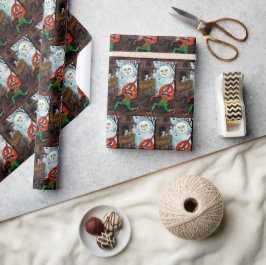 Vintages Halloween-Party Geschenkpapier