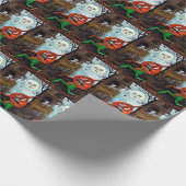 Vintages Halloween-Party Geschenkpapier (Ecke)