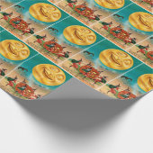 Vintages Halloween-Party Geschenkpapier (Ecke)