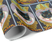 Vintages Halloween-Party Geschenkpapier (Rolleneckpunkt)
