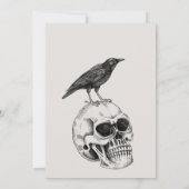 Vintages Halloween-Party Kostüm Party Einladung (Rückseite)