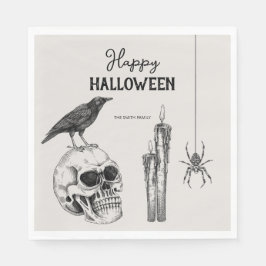 Vintages Halloween-Party Kostüm Party Serviette