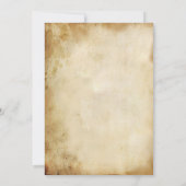 Vintages Halloween-Party lädt antike Erwachsene ei Einladung (Rückseite)