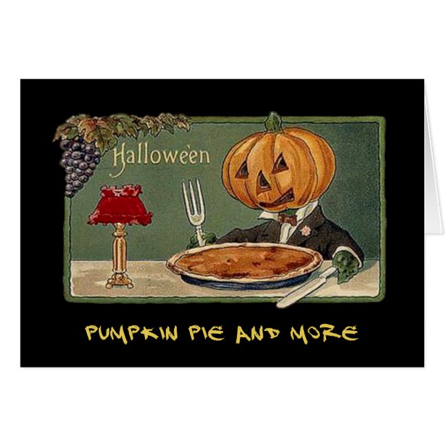 Vintages Halloween-Party mit blutigem Text einlade (Vorderseite (Horizontal))