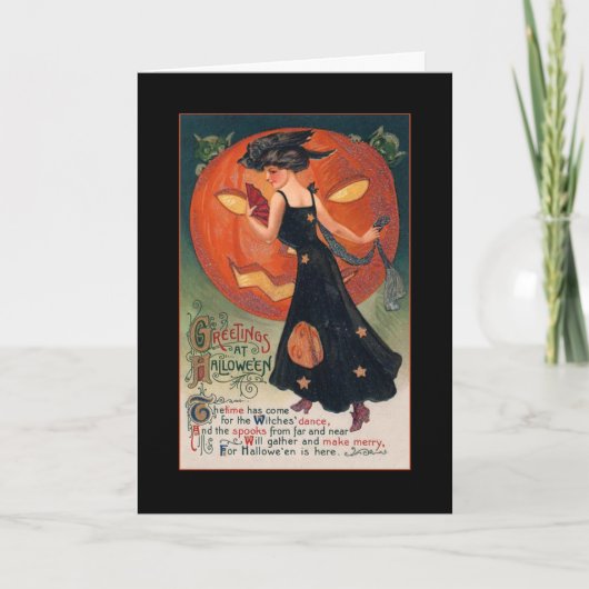 Vintages Halloween-Party mit blutigem Text einlade Einladung (Vorderseite)