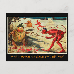 Vintages Halloween-Party mit blutigem Text einlade Einladung