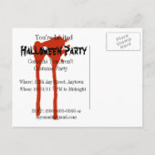 Vintages Halloween-Party mit blutigem Text einlade Einladungspostkarte (Rückseite)