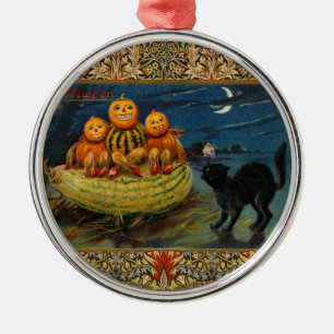 Vintages Halloween-Party Ornament Aus Metall