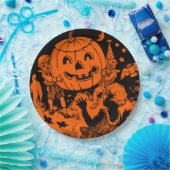 Vintages Halloween-Party Pappteller (Party)