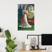 Vintages Halloween-Party-Poster Poster (Heimbüro)