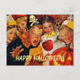 Vintages Halloween-Party Postkarte