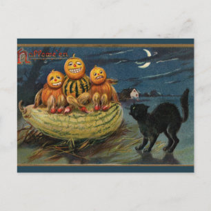 Vintages Halloween-Party Postkarte