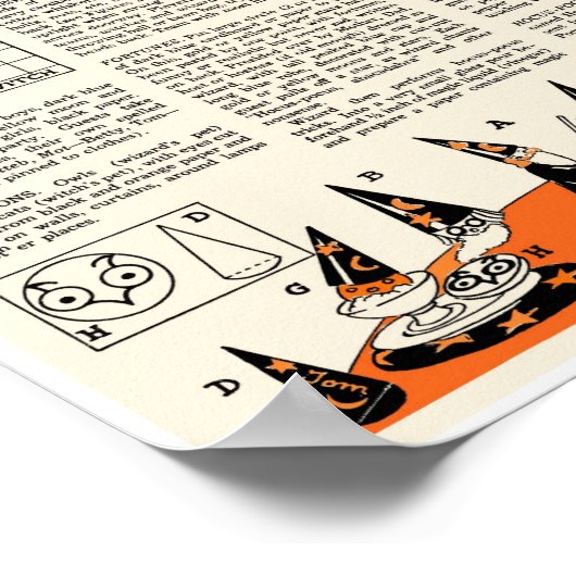 VINTAGES HALLOWEEN-PARTY PROJECT COLLAGE POSTER (Ecke)