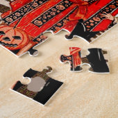 Vintages Halloween-Party Puzzle (Seite)
