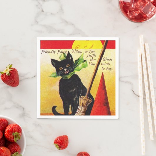 Vintages Halloween-Party Serviette (Beispiel)