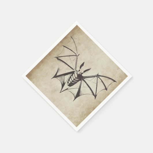 Vintages Halloween-Party Serviette (Ecke)