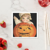 Vintages Halloween-Party Serviette (Beispiel)