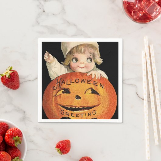 Vintages Halloween-Party Serviette (Beispiel)