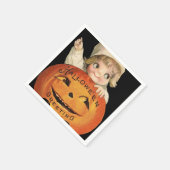 Vintages Halloween-Party Serviette (Ecke)