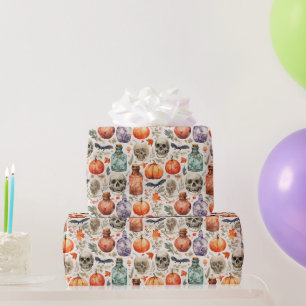 Vintages Halloween-Pop & Pumpkin-Wrapping-Papier Geschenkpapier