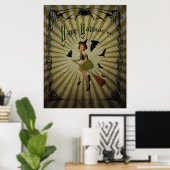 Vintages Halloween - Poster (Heimbüro)