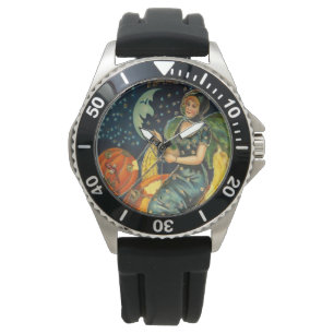Vintages Halloween-Poster Armbanduhr