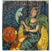 Vintages Halloween-Poster Duschvorhang (Vorderseite)